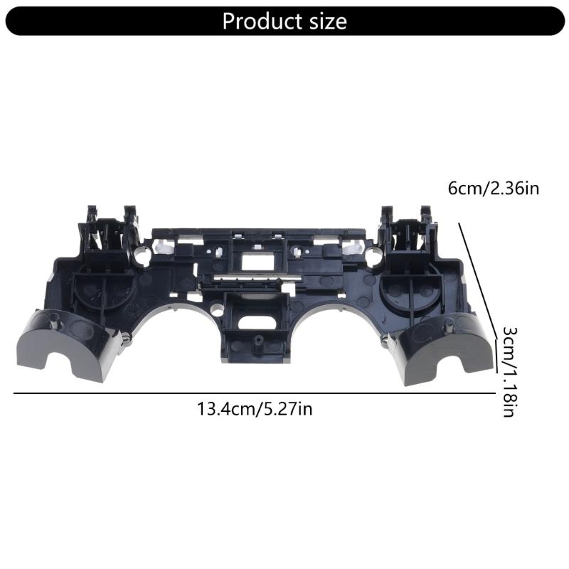 Precised Controller Middle Frame Housing Replacement Part for P4 Generation 2.0 Gamepad Handle Stand Black