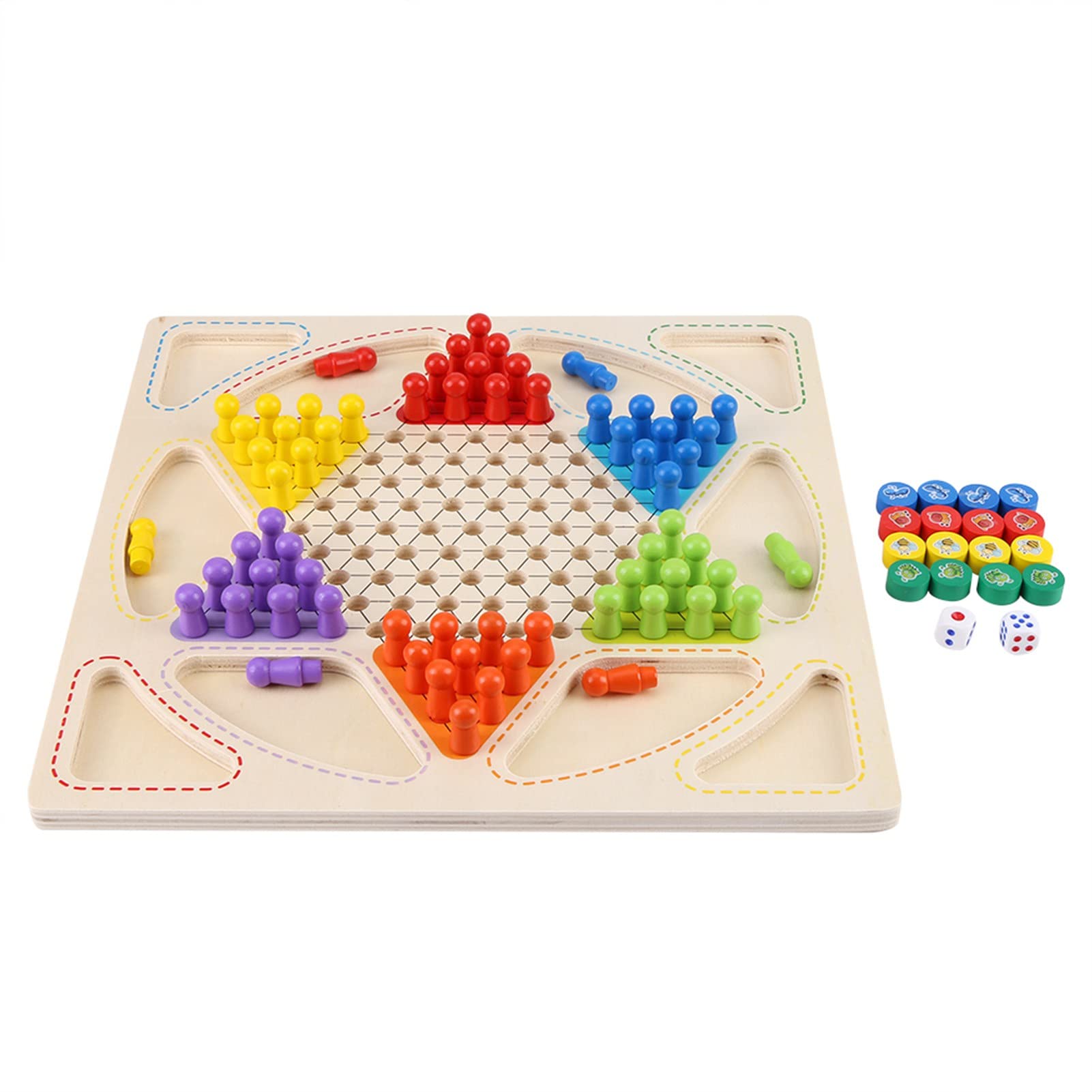

Checkers Multifunctional Board Game for Two Improves Observation No Family Ages Game, 2-in-1 Players, Skills, Training, Scratches, Educational,