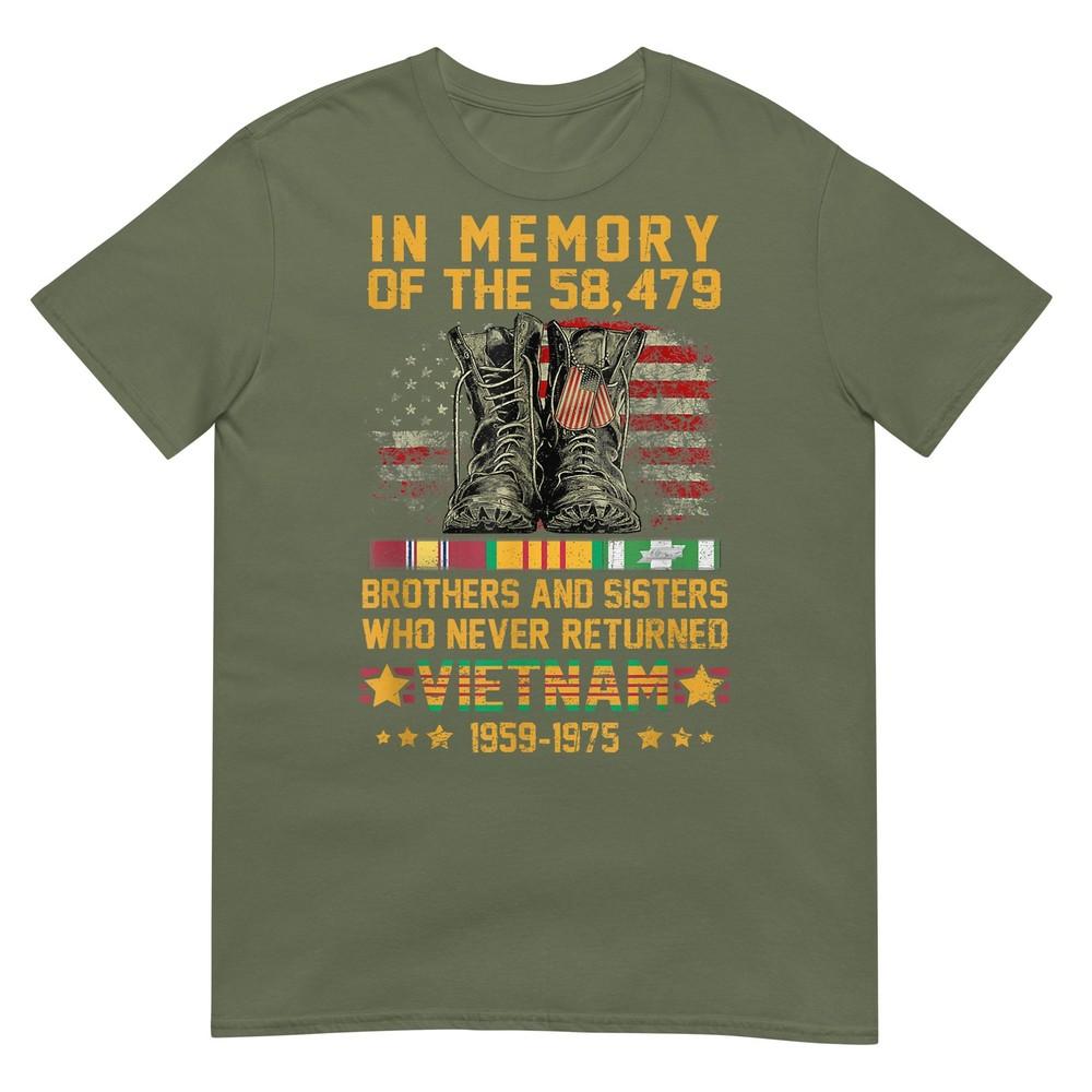 In Memory Of The 58479 Brothers And Sisters Vietnam Veteran Tshirt