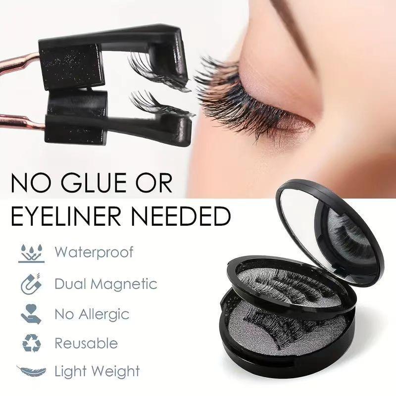 New Style Magnetic False Eyelashes Set: Voluminous In-Stock Eyelashes