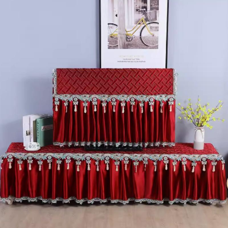 Hustý kryt na televizi Krásný a prachotěsný Nesnímejte kryt televize při zapnutí Minimalistický moderní prošívaný okrajový styl