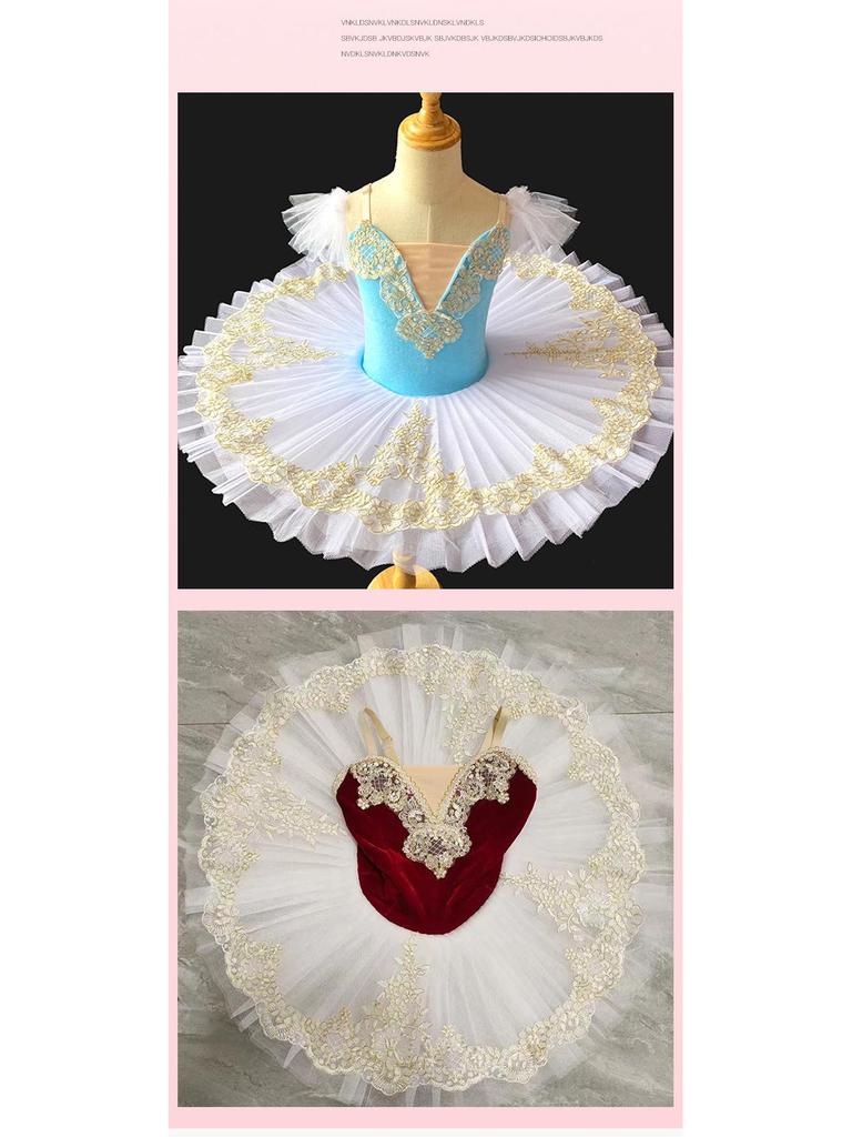 Costum de bal pentru fete Prințesa Lebădă Fustă din Tul