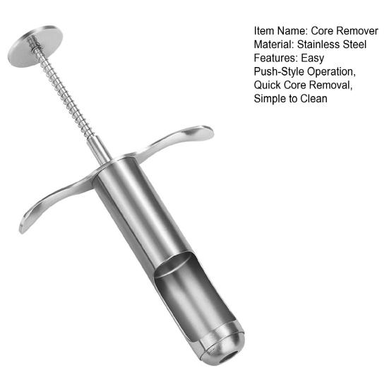 Stainless Steel Date And Cherry Pitter Multi-Function Fruit Corer for Jujube Olive Plum Ergonomic Rust-Proof Essential Kitchen Tool