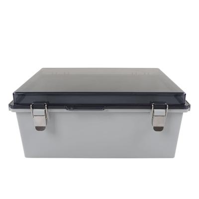 Electrical Supplies Waterproof Electrical Junction Box Transparent Cover Weatherproof Electrical Enclosure for Outdoor Use Grey