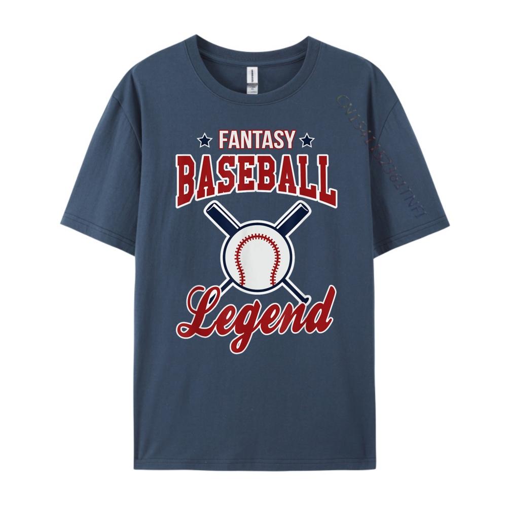 Fantasy Baseball Legend Fantasy Baseball Design White Graphic Tee Autumn Men's Shirt Camisetas Hombre
