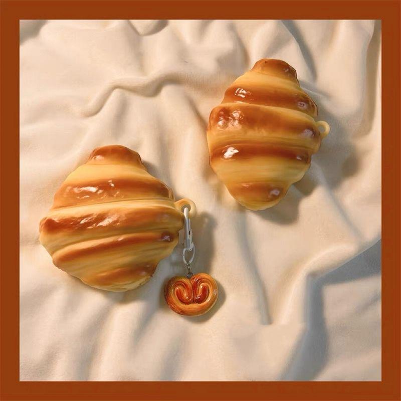 

Bread for Beatsstudiobuds Earphone Protective Cover Beats Studio Buds Earphone Case Magic Sound Niche Style Cartoon Silicone Drop-Resistant Female Beats Studio Buds Cattle Bag [Send Ornament]]