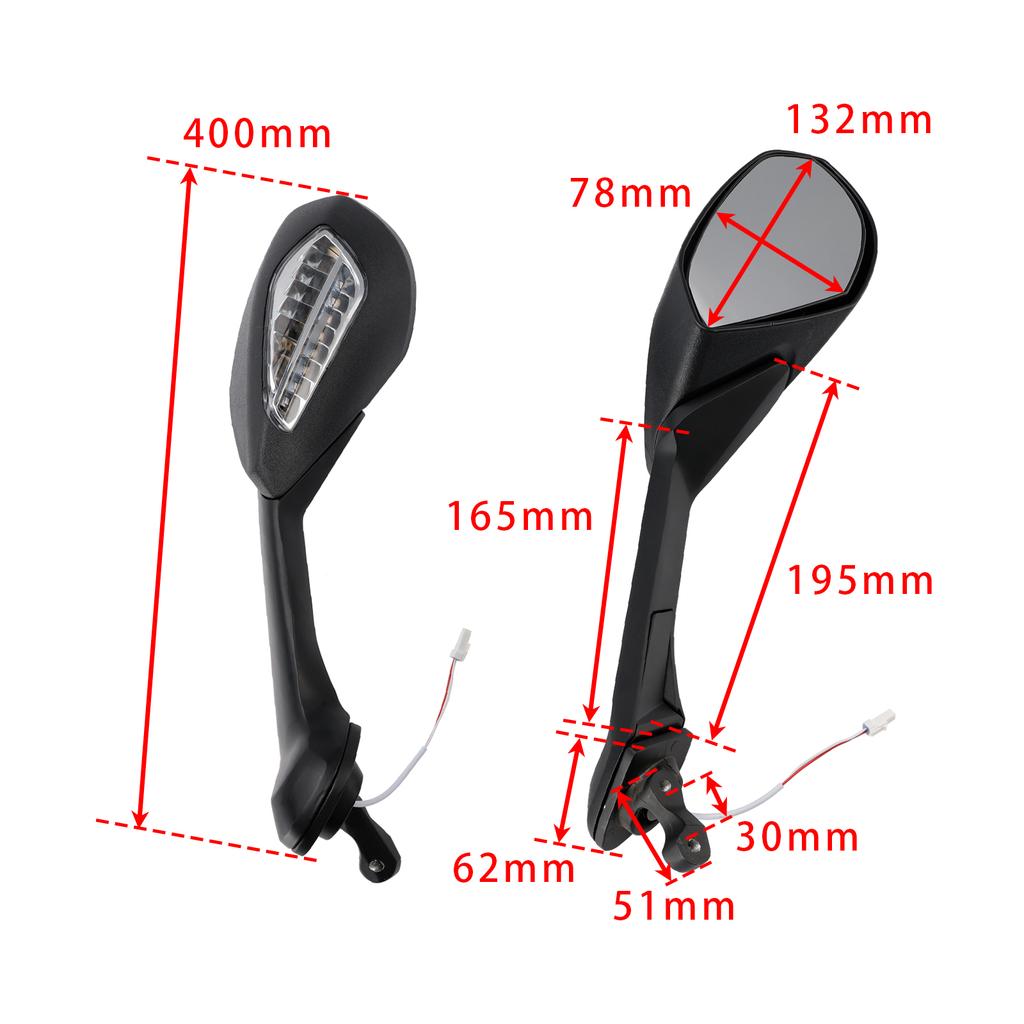 Rear View Mirror with Turn Signals For Ducati Supersport 939 / S 2017-2020