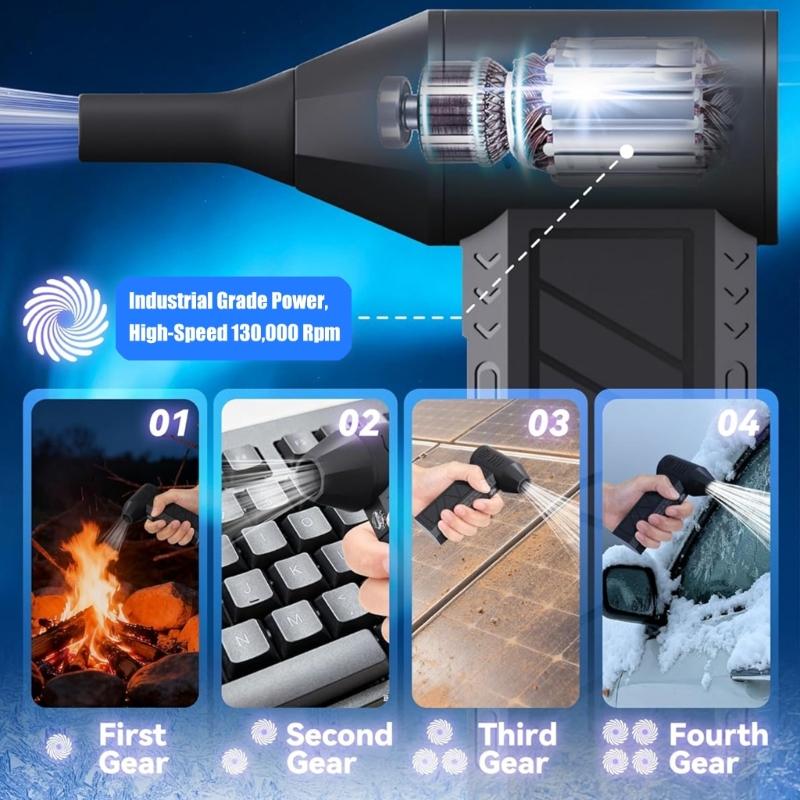 Compacts Light Weight Turbines Blower for Garage Storage and Workshop Ensures Easy Handling Convenient Transportation