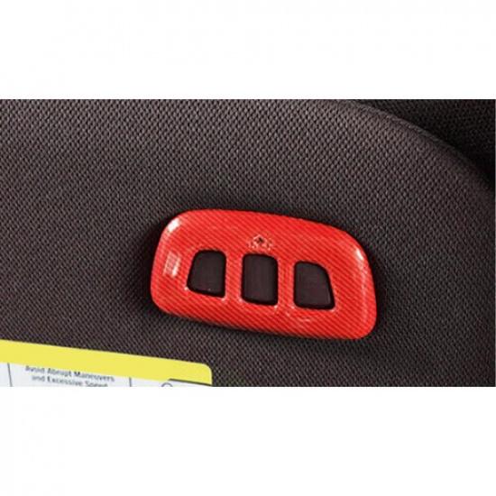 Front Reading Light Switch Cover Trim For Ford Ranger -2024 Red Carbon Fiber