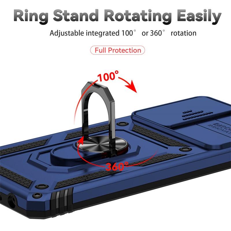 Funda For Samsung A52 5G Case Slide Camera Shockproof Armor Case For Galaxy A52 A52s A 52 Car Magnetic Holder Ring Protect Cover