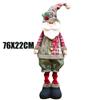 Retractable Elk Santa Claus Snow Man Dolls Christmas Cute Scalable Plush Doll Decorative Ornaments Xmas Gifts for Children