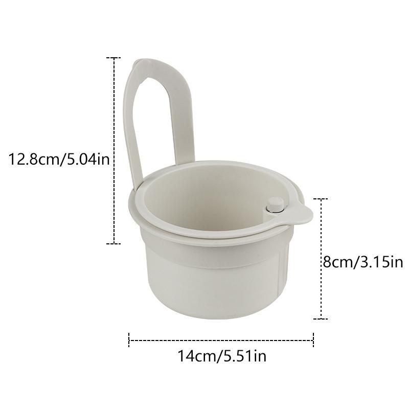 2Pcs Adjustable Hanging Sink Drain Basket For Home Kitchen Sink Food Residue Separator, Filter Basket,Fruit Washing Drain Basket