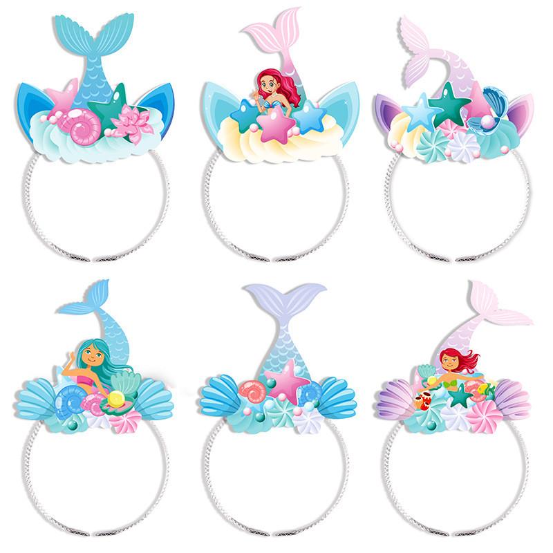 Mermaid Headbands Inspired With Cartoon Style For Festive Event Decor Photos And