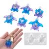 Flexible Turtles Shape Resin Mold Easy Releasing Design Silicone Texture for Epoxy Crafts and Creative Wall Decorations