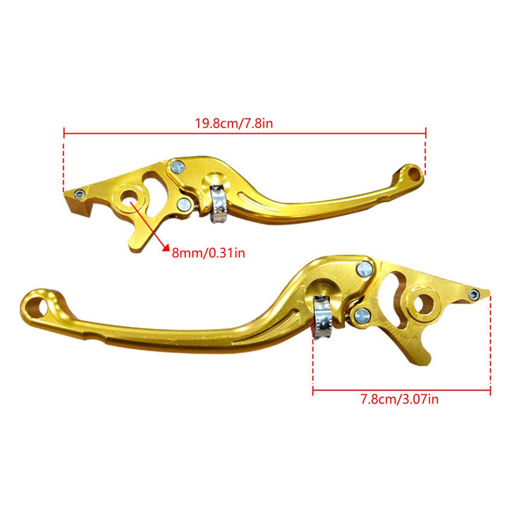 Left Right Clutch Brake Handle Levers Perch for Motorbike Scooters 1 Pair Handlebar Clutch Lever for Most Model