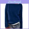 Sweater For Women With Round Neck And Solid Color Design Elegant Office Wear Fall