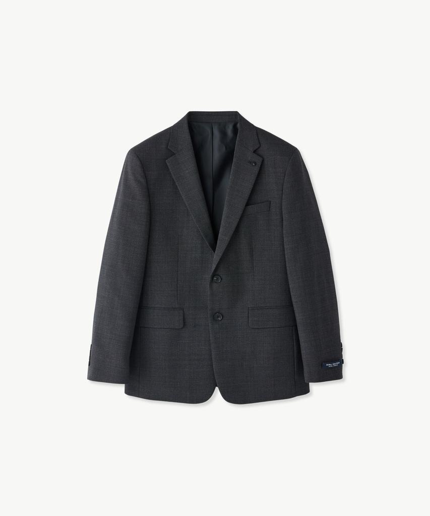 Stco Wool 50 Two-Tone Comfort Suit Jacket Grey (Classic Fit)_Ssjwa61Ccc