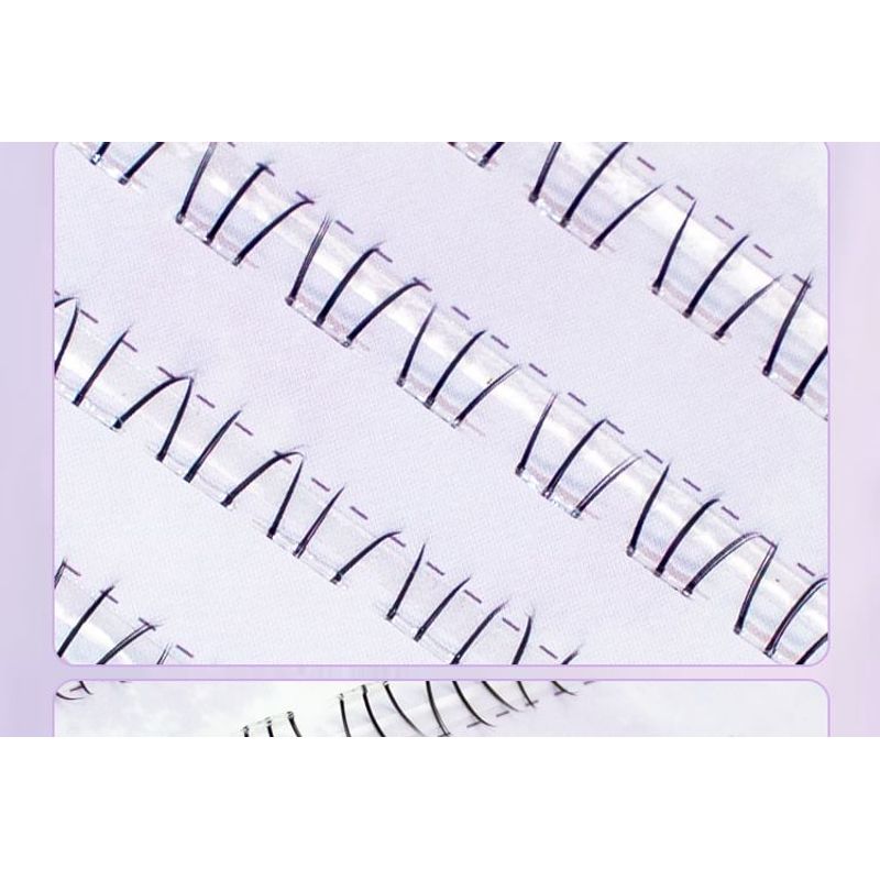 LuxeFlutter - Natural Wispy Cluster Glue-Free Lower False Eyelashes