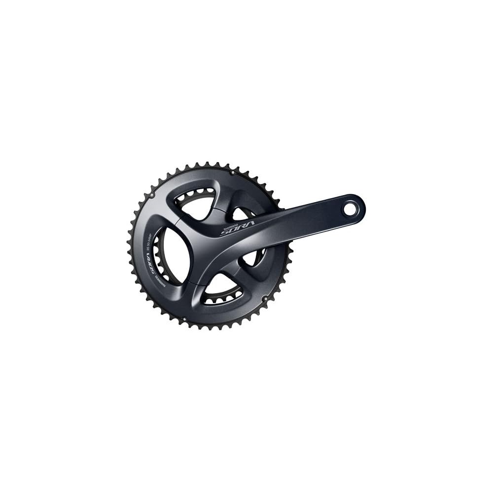 Shimano Sora FC-R3000 Crankset 50x34T 165mm 9-Speed Compatible with External Bottom Bracket