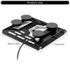 Universal Motorhome Boat Car Roof Mounting Bracket Magnetic Base Rustproof Metal Construction Tilted Water Drainage System
