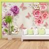 Mural Rose Blossom Floral Wallpaper for Living Room Removable Mural Home Decor  Wall Papers