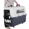 Pet Flight Carrier Airline Approved 33x216x252in Cats Rabbit Travel Cage with Handle Metal Door Heavy Duty for Puppies Kittens