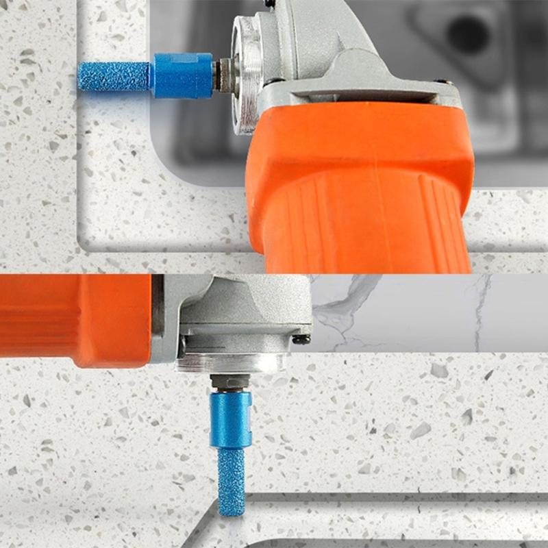 Pack of 3 100 Angle Grinder Grinding Head Durable Tips for Marble, Granite, and Quartz Countertops  6/10/15mm Diameter
