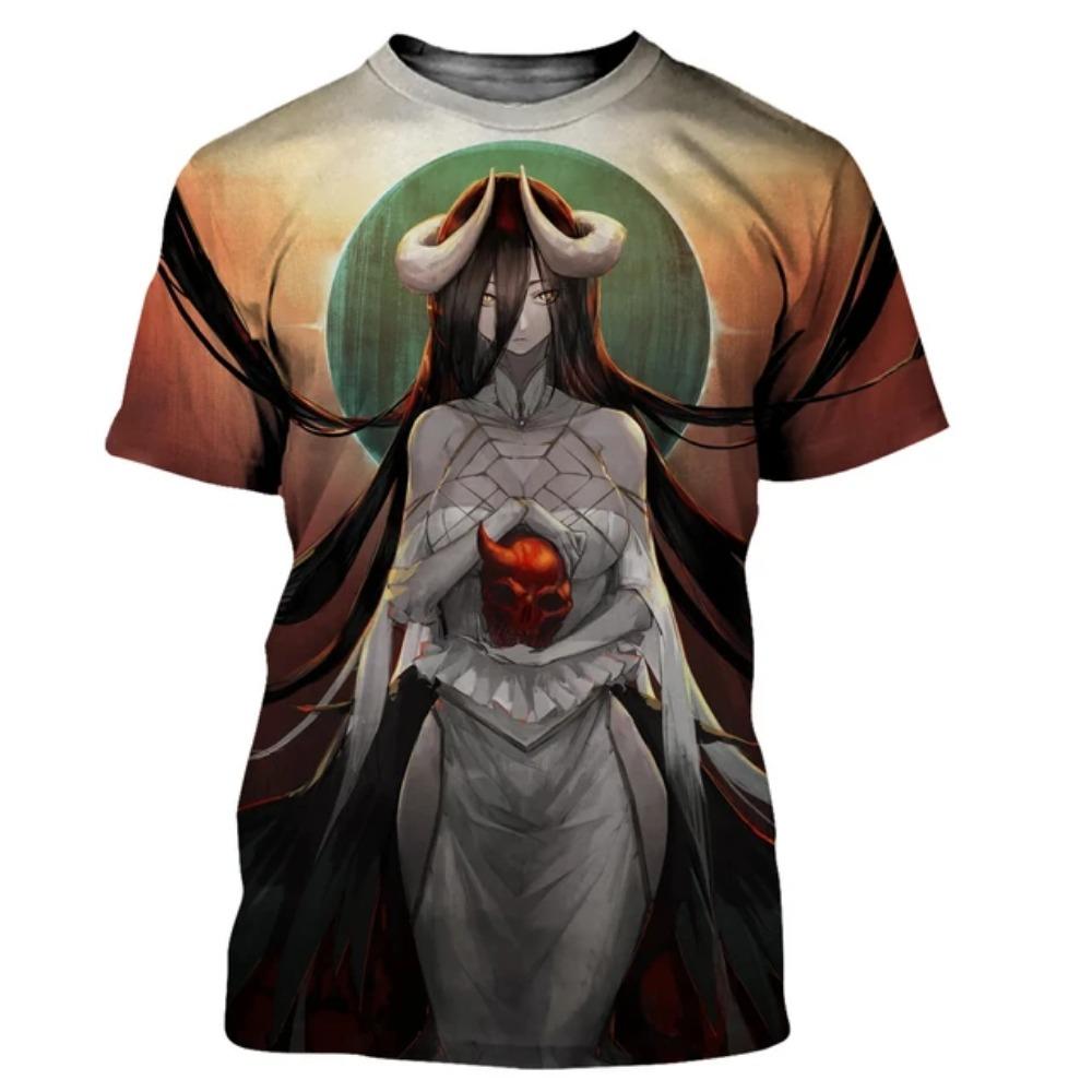 

Футболки Overlord Anime Albedo Sexy Girl 3D Print Streetwear Мужская Женская Мода Большие Футболки Harajuku Футболки Топы Одежда XXS