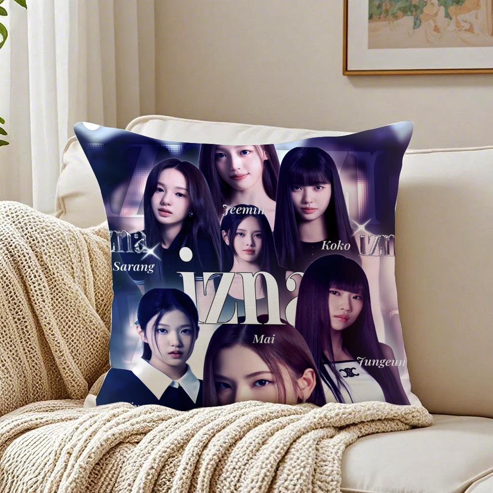 GirlGroup Kpop Iizna Cushion Cover Pillowcase Antidustmite Living Room Sofa Decor Cushion Room