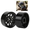 2pcs Alloy Beadlock Wheel Rims Accessory Fit for TRAXXAS TRX4 110 RC Crawler CarBlack