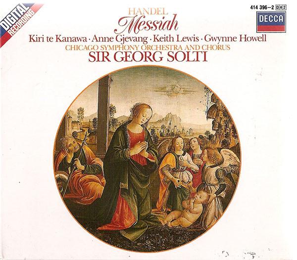 

CD HANDEL, KIRI TE KANAWA, CHICAGO SYM - Handel: Messiah 4143962 DECCA 1985 Europe Classical Used