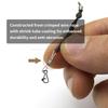 3pcs Carp Fishing Accessories Stiff Feeder Links 6/8cm Crimped Wire Rope For Fishing A Free-Running Rig Terminal Tackle