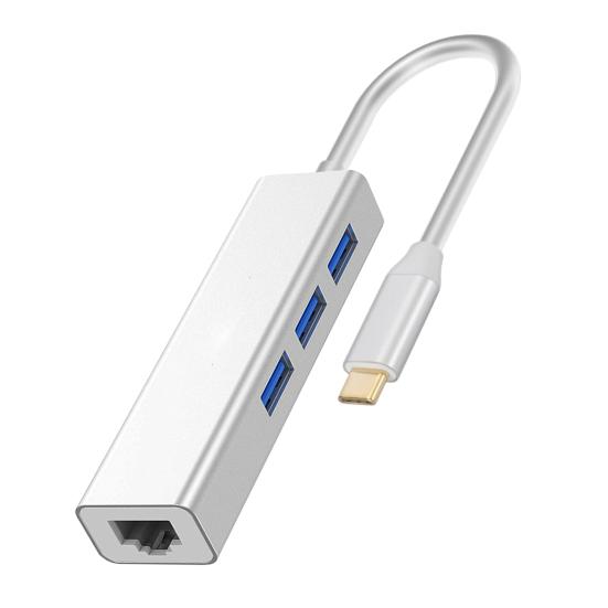 Premium USB Hub Adapter 1000 Mbps Kompakt stabil utgang