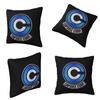 Capsule Corp Logo Square Pillowcase Cushion Cover Pillow Case Throw Pillow Cover for Home Sofa Living Room