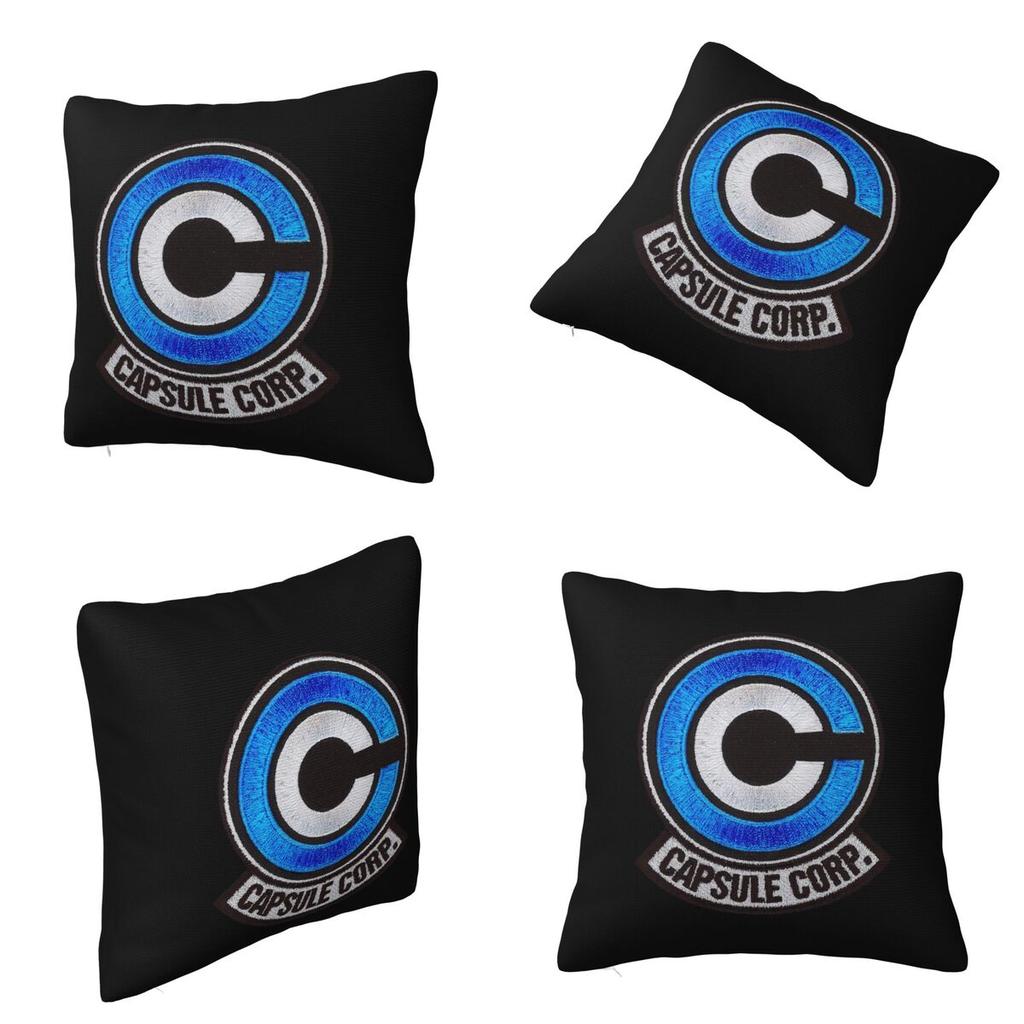 Capsule Corp Logo Square Pillowcase Cushion Cover Pillow Case Throw Pillow Cover for Home Sofa Living Room