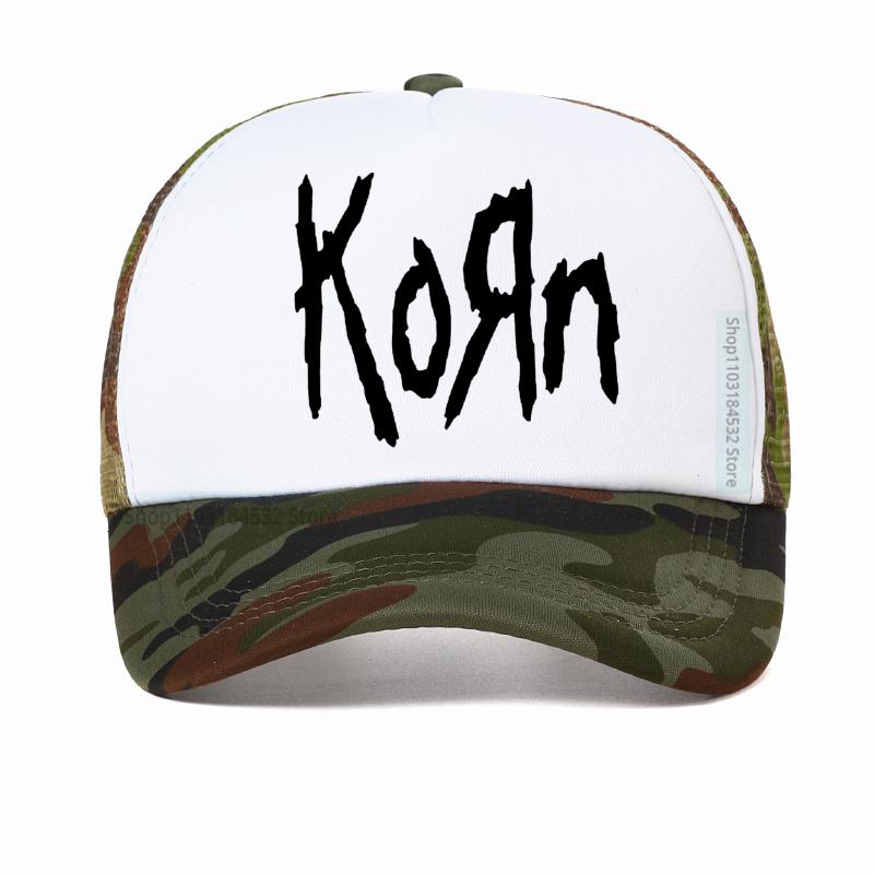 Korn Musik Konzert Rockband Welttournee Baseballkappe Unisex Vintage Metall Gothic Papa Sommer Netz Atmungsaktiv Truckerhut