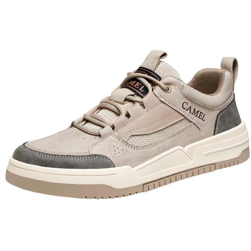 Camel Men's Retro Patchwork Skate Shoes