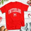 Man T Shirt Switzerland Swiss Flag (2) T-Shirts Harajuku  Summer Tee Shirt Funny Cotton Clothes Gift