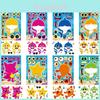 Adorable Cm2308011 Children's Interactive Educational Puzzle Diy Face Stickers Pack With Colorful Designs For Creative Fun