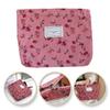 Single Compartment Pink Cosmetic Bag Little Flowers Organizer 25 X 18 Cm Fashionable