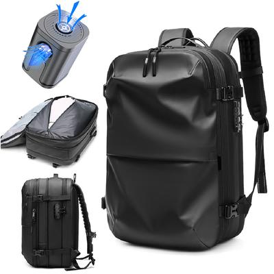 Men Travel Backpack Vacuum Compression 17 Inch Laptop Business Large Capacity School Backpack Expanded Hiking Backpack