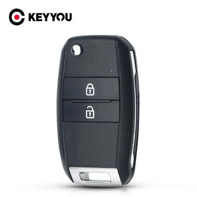KEYYOU 2 Tasten Entry Klappschlüssel Fernbedienung Schlüsselhülle Für Kia Sorento Carens HY18R