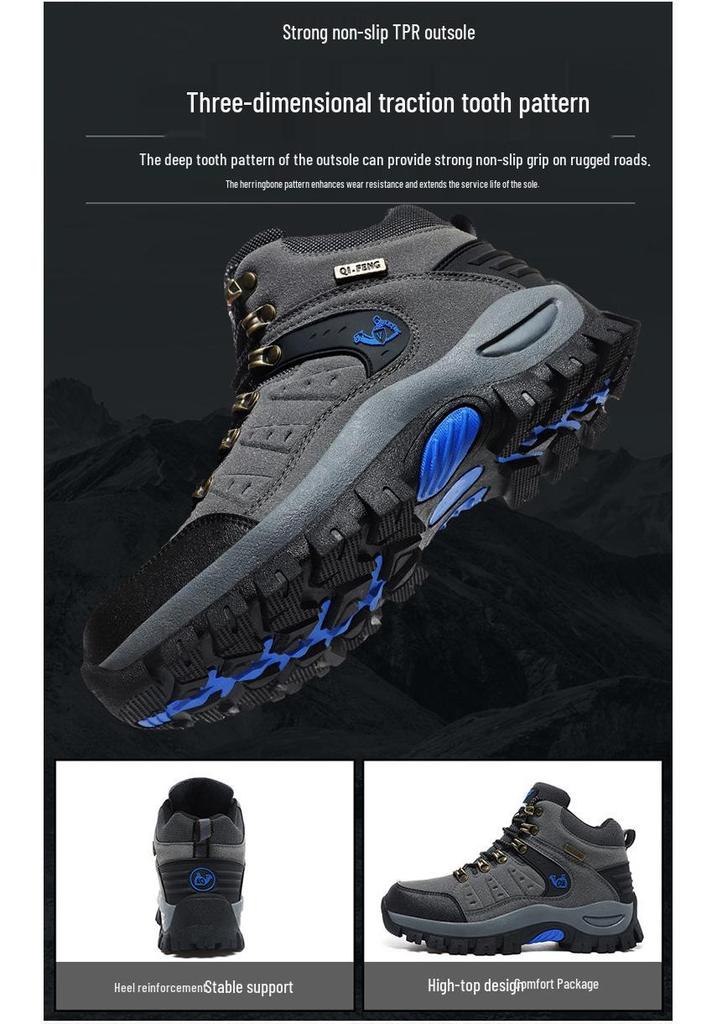 Men's Waterproof Non-Slip Hiking Shoes, Sizes 46-47