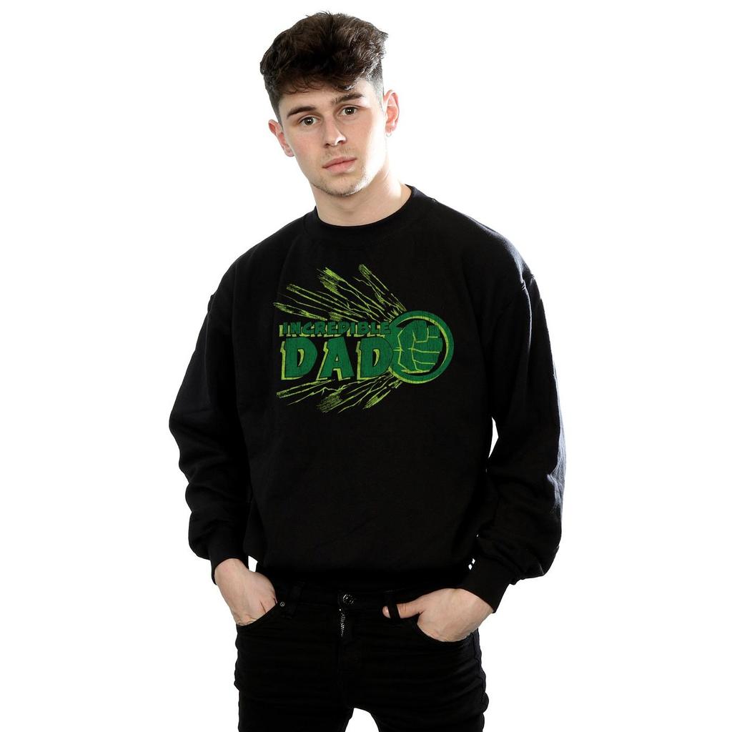 Marvel Mens Hulk Incredible Dad Sweatshirt