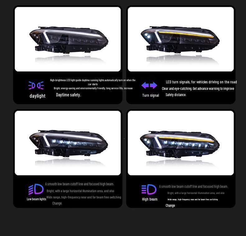 LED Matrix Headlight Assembly w/ Dynamic Turn Signals for 2022-2026 Civic Gen 11