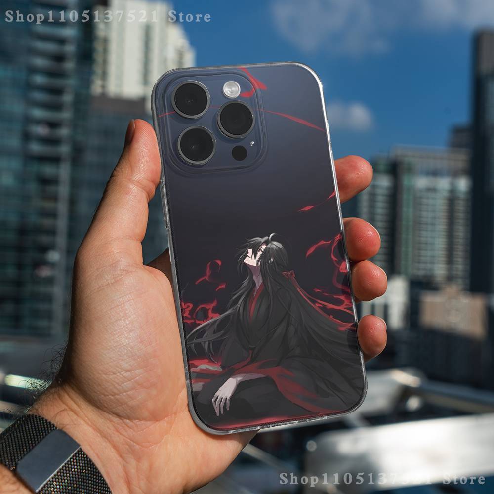 Grandmaster D-Demonic Cultivation Phone Case iPhone 17,16,15,14,13,12,11 Pro,Max,Plus,X,XS,XR,SE4,E Mini Transparent Soft Cover