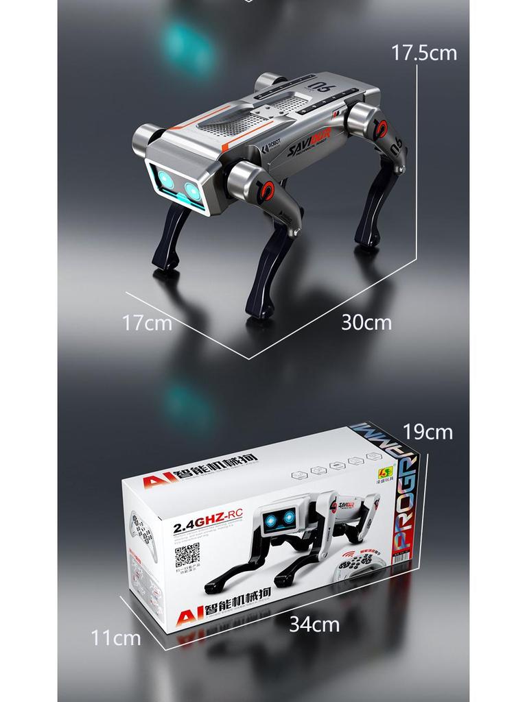 Smart AI Robot Dog - Interactive Voice-Controlled High-Tech Toy with Mobile Remote for Boys