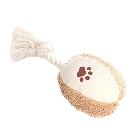 Dog Squeaky Toy Stuffed Plush Dog Toy with Knotted Rope for Puppy Small Middle Large Dogs Teeth Cleaning Boredom