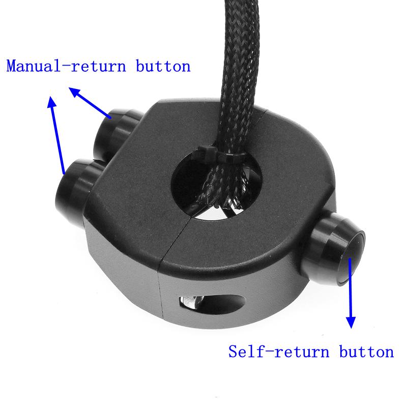 LMoDri 7/8" 22mm Motorcycle CNC Momentary Latching Switch Aluminium Alloy Switch Motorcycle Handle Grips Reset