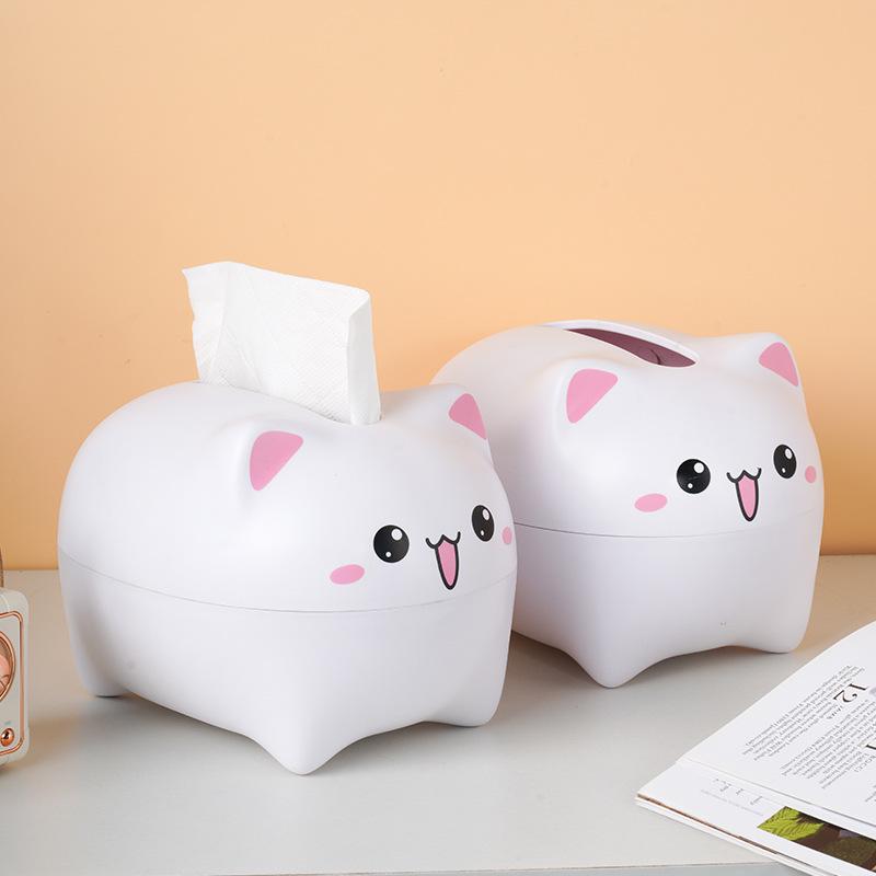 Cute Cartoon Tissue Box for Living Room & Coffee Table: Stylish Paper Towel Storage & Napkin Holder